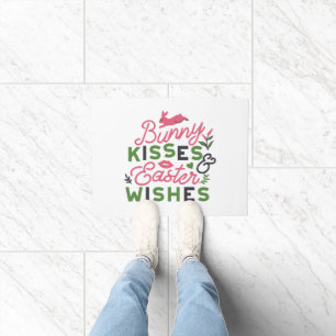 Cheerful Easter Typography - Bunny Kisses and East Doormat