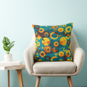 Cheerful Eclectic Contemporary Mid-century Style Cushion