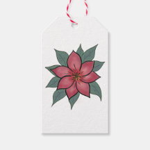 Cheerful Elegant Floral Gift Tag