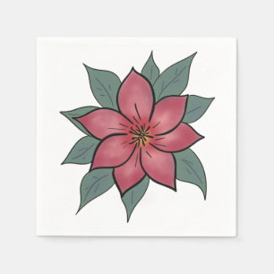 Cheerful Elegant Flower Paper Napkins