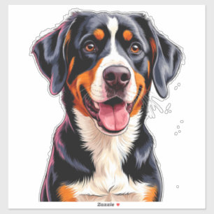 Cheerful Entlebucher Mountain Dog