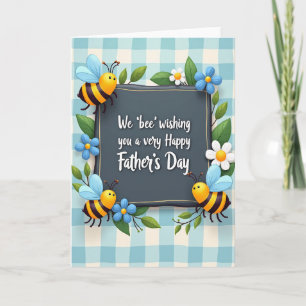 Cheerful Fathers Day Art Card
