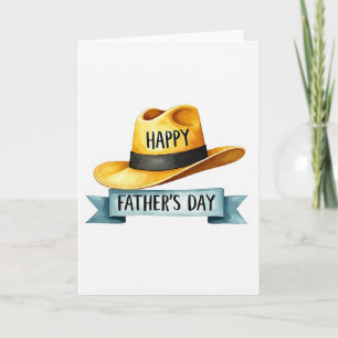 Cheerful Fathers Day Banner Card