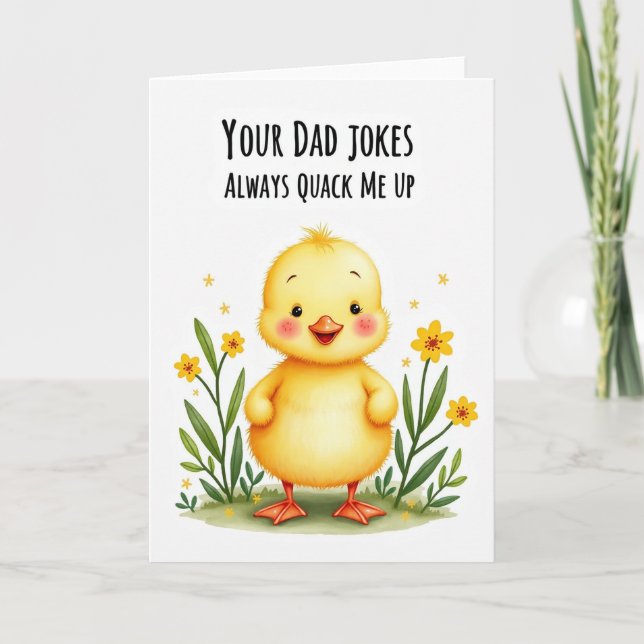 Cheerful Fledgling Fathers Day Card (Front)