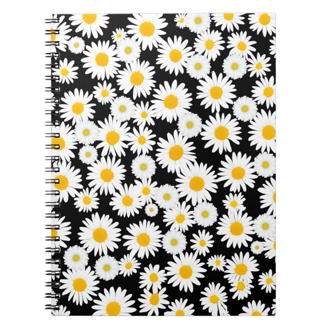 Cheerful Floral Design Notebook (Front)