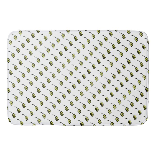 Cheerful Flower Bath Mat (Front)