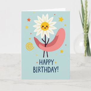 Cheerful Flower Birthday Card