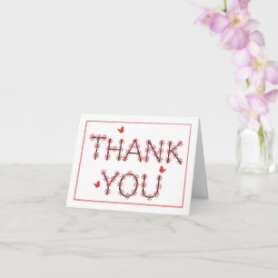 Cheerful Flowered Thank You Any Occasion Card