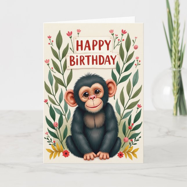 Cheerful Forest Friend Card (Front)