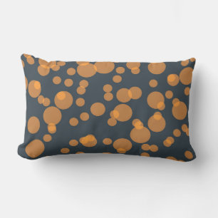 Cheerful fun circle pattern in celebration concept lumbar cushion