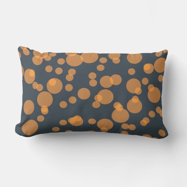 Cheerful fun circle pattern in celebration concept lumbar cushion (Front)