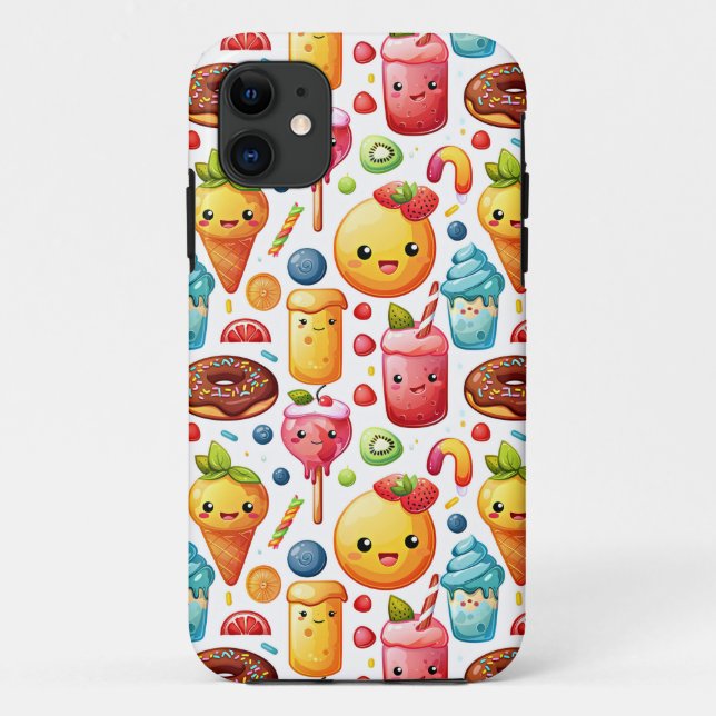  Cheerful funny cute sweets  Case-Mate iPhone Case (Back)