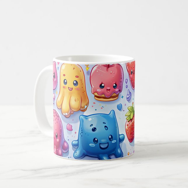  Cheerful funny cute sweets  Coffee Mug (Front Left)