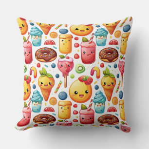 Cheerful funny cute sweets Cushion