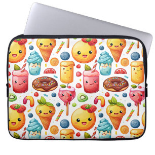 Cheerful funny cute sweets Laptop Sleeve