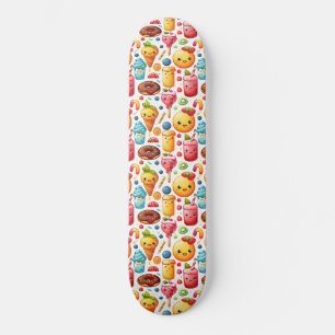  Cheerful funny cute sweets  Skateboard