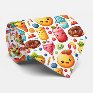 Cheerful funny cute sweets Tie