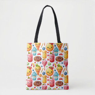 Cheerful funny cute sweets Tote Bag