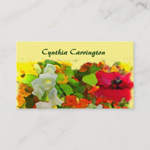 Cheerful Garden Mummy Calling Card