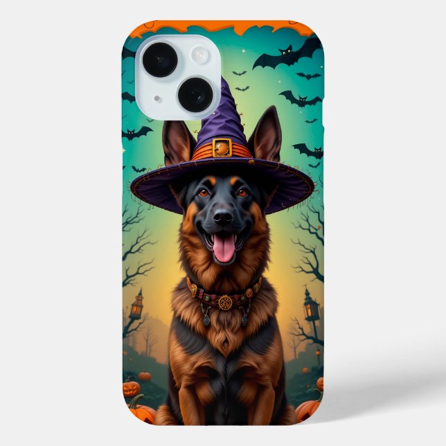 Cheerful German Shepherd dog Case-Mate iPhone Case (Back)
