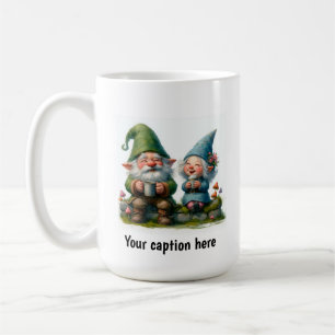 Cheerful Gnomes Enjoying a Coffee Break Mug