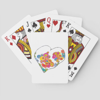 Cheerful Heart by Lydia's Art Sangria Playing Cards