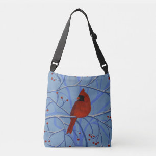Cheerful heart Cardinal Crossbody Bag