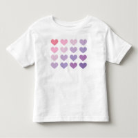 Cheerful Hearts in Pink and Purple Tones