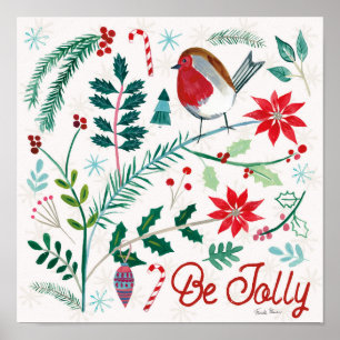 Cheerful Holiday - Be Jolly Poster