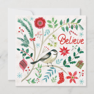 Cheerful Holiday - Believe Card
