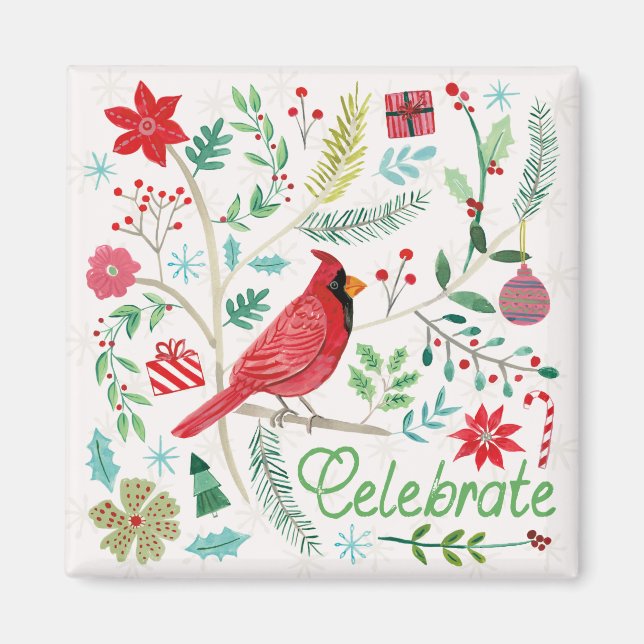 Cheerful Holiday - Celebrate Magnet (Front)
