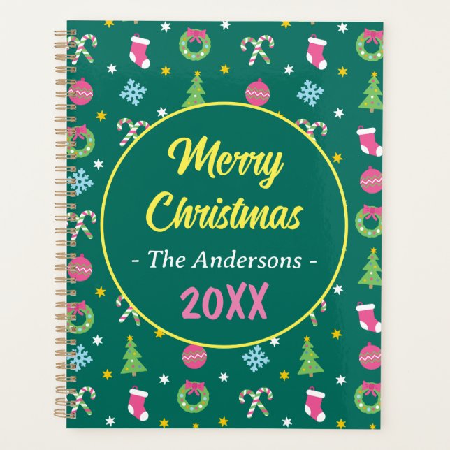 Cheerful merry Christmas Planner (Front)