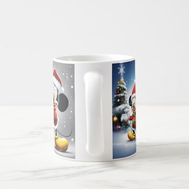 Cheerful Mickey Christmas Mug (Handle)