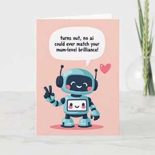 Cheerful Mothers Day Automaton Card