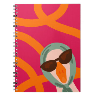 Cheerful Notebook with Sassy Goose