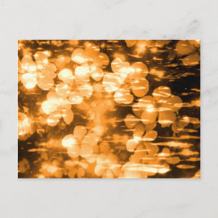 Cheerful Orange Bright Pretty Floral Creation Postcard