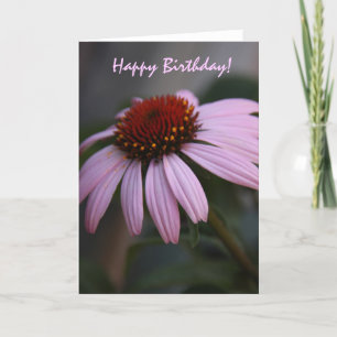Cheerful Pink Floral Birthday Card