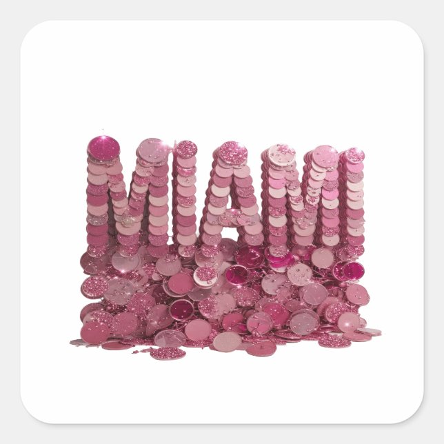 Cheerful Pink MIAMI Label Design (Front)
