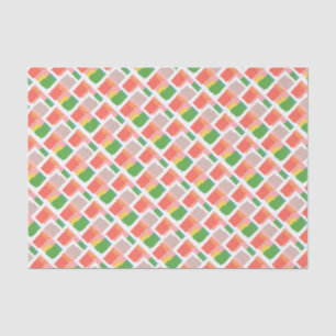 Cheerful Pink Yellow Green Orange Salmon Coral Tissue Paper