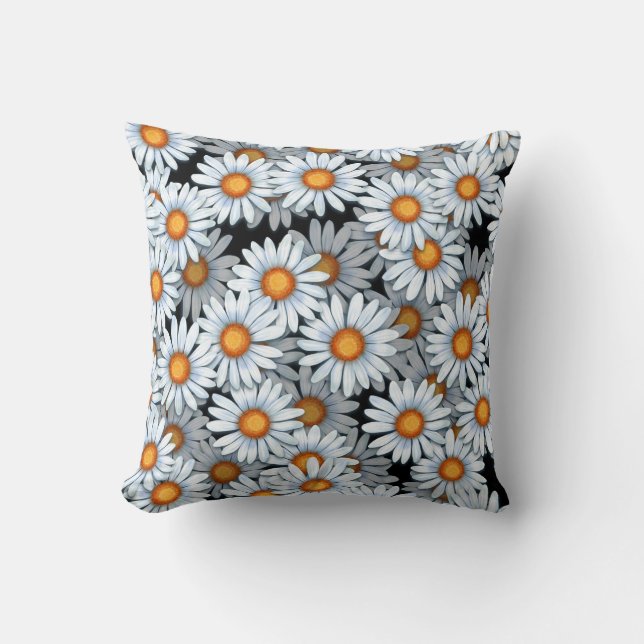 Cheerful Poppy Fields Cushion (Front)