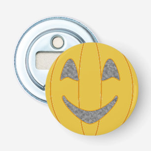 Cheerful Pumpkin Orange Bottle Opener