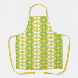 Cheerful Rows of Shapes Pattern Apron