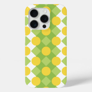 Cheerful Rows of Shapes Pattern iPhone 15 Pro Case