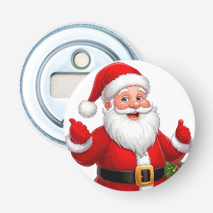 Cheerful Santa Claus Bottle Opener