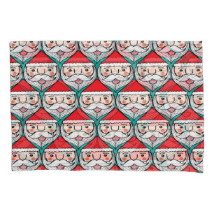 Cheerful Santa Claus Christmas Pattern Pillowcase