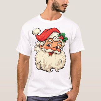 Cheerful Santa Claus with a Jolly Smile T-Shirt