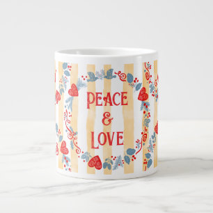 Cheerful scandinavian Christmas Large Coffee Mug