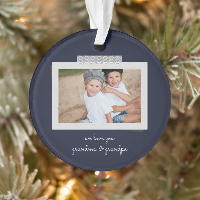 Cheerful Sentiments Snapshot Ornament (Tree)