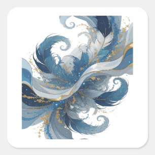 Cheerful Silver FEATHERS OF THE NORTH Sticker