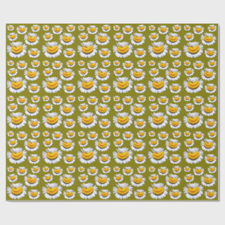 Cheerful Smiles From Chamomiles Wrapping Paper